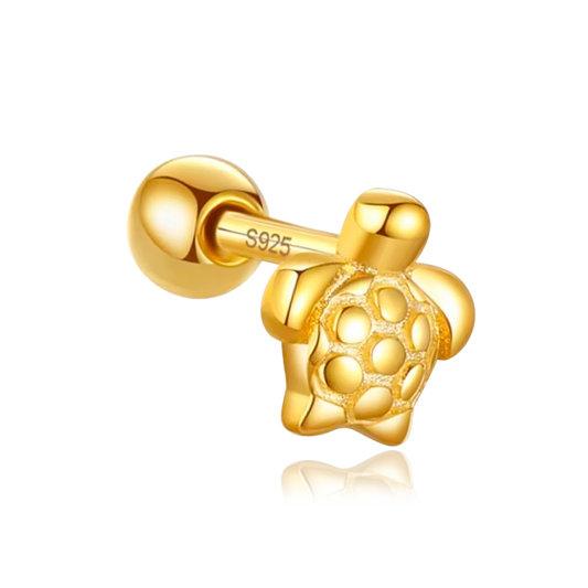 Pendiente Mini Tortuga Oro