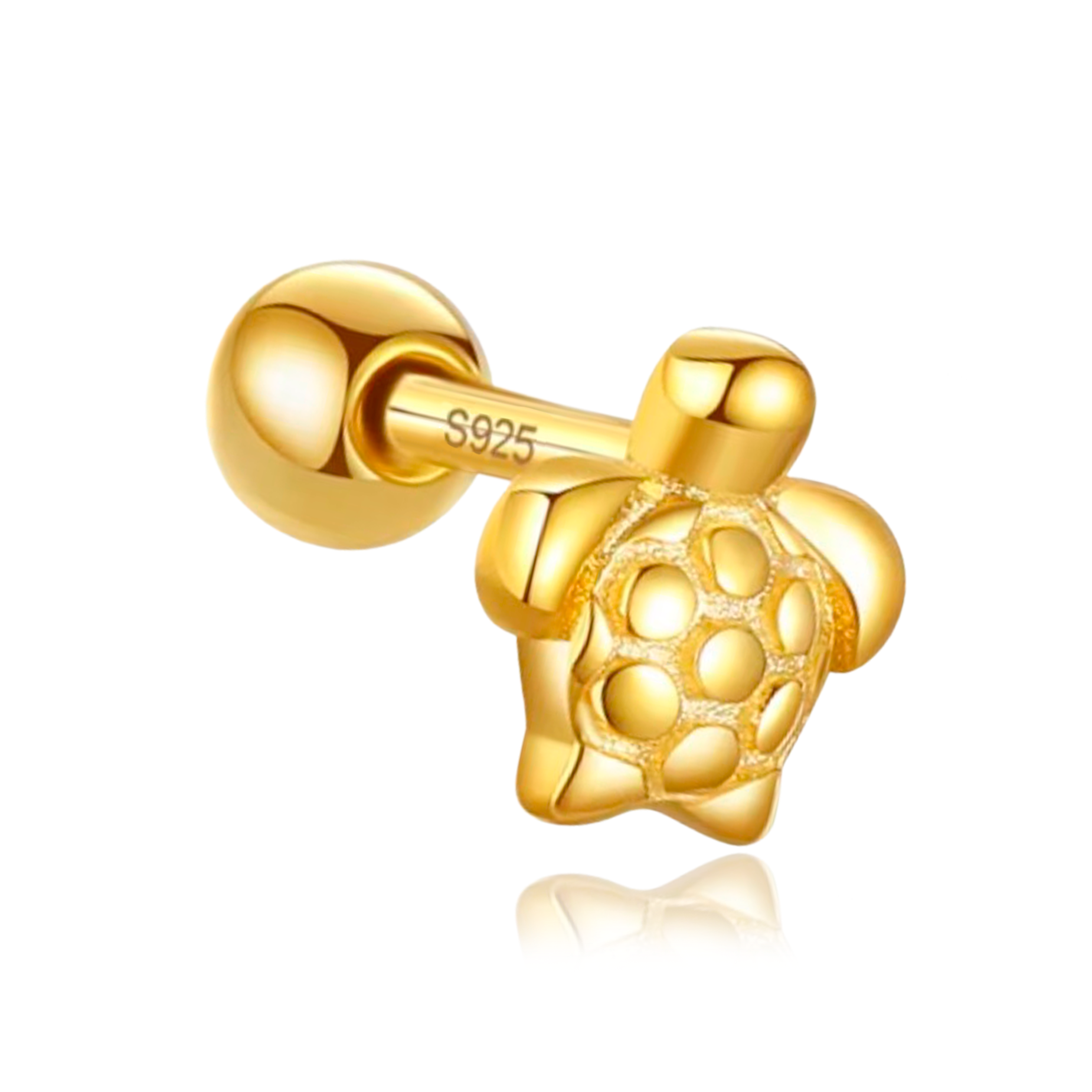 Pendiente Mini Tortuga Oro