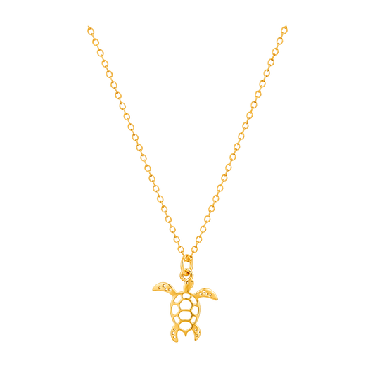 Collar Mini Tortuga Marina Oro