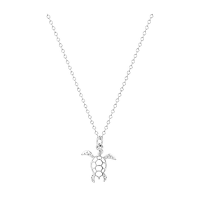 Collar Mini Tortuga Marina Plata