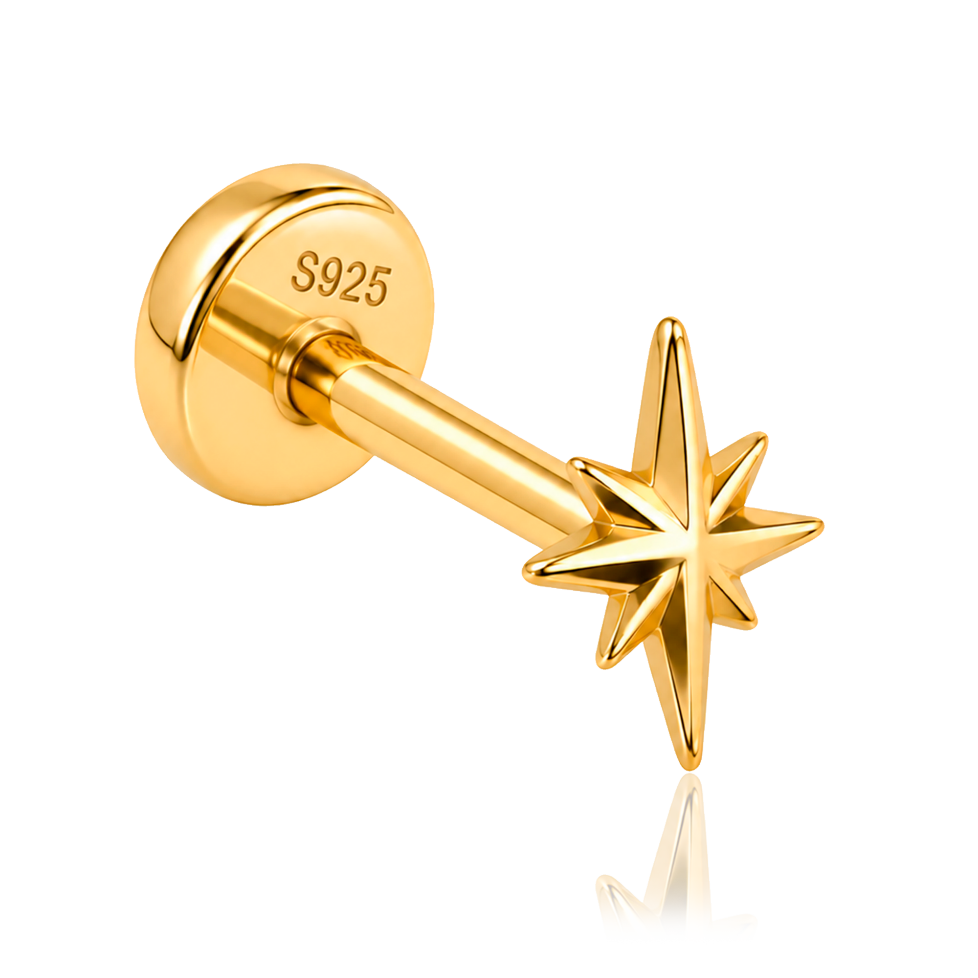 Pendiente North Star Oro