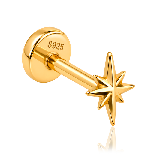 Pendiente North Star Oro