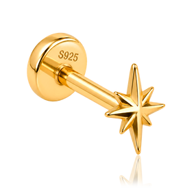 Pendiente North Star Oro