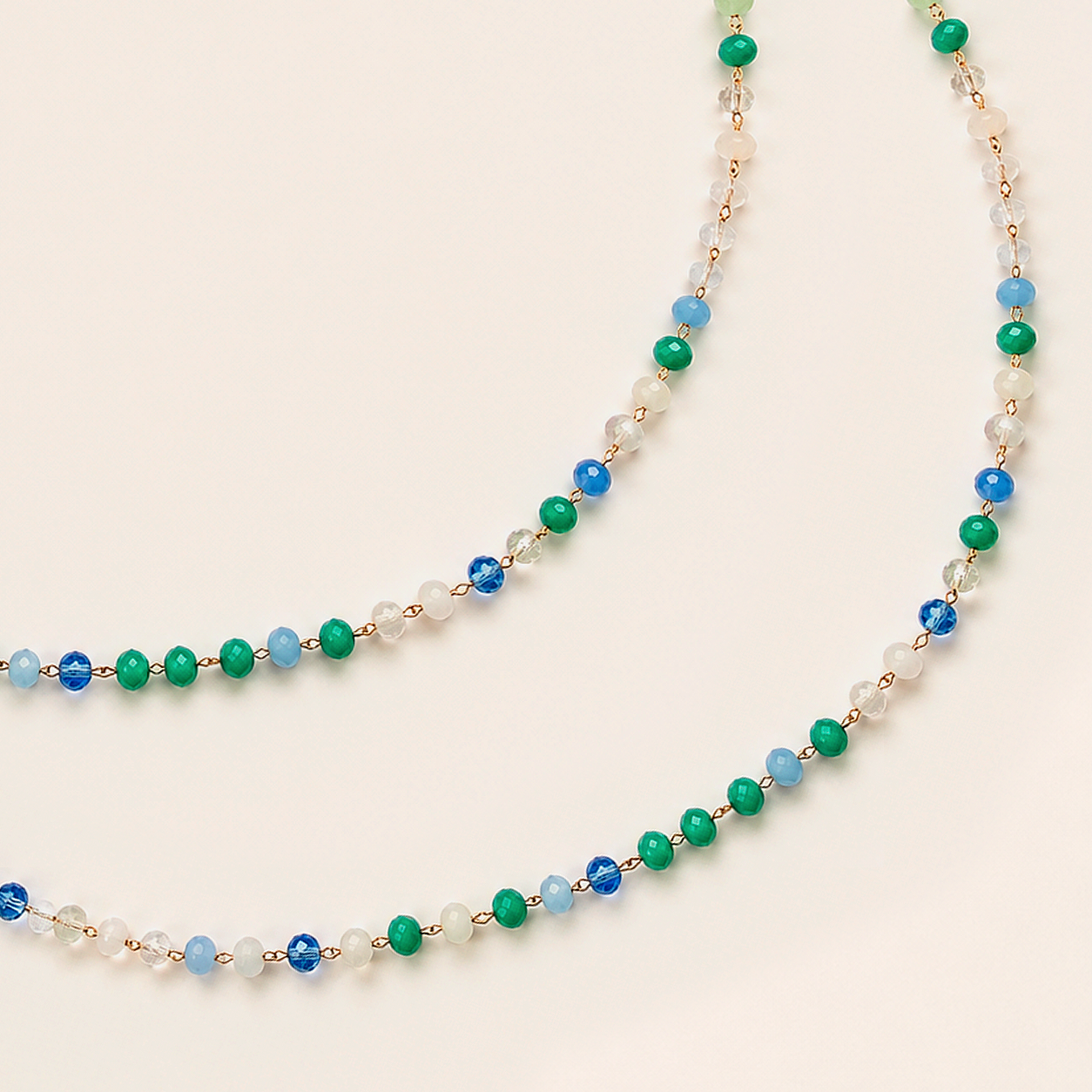 Choker Beads Ocean Oro