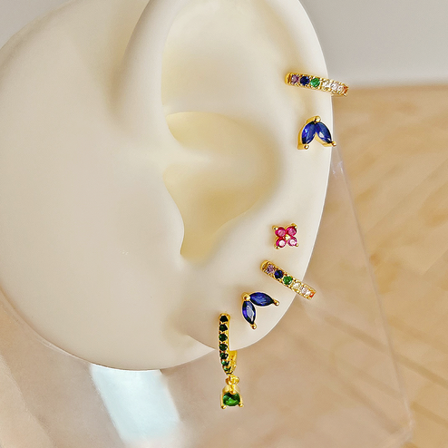 Aros Mini Rainbow Oro - 7mm