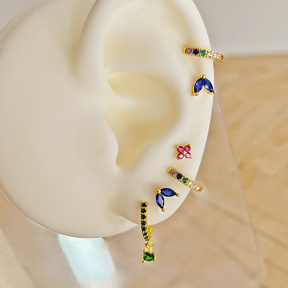 Aros Mini Rainbow Oro - 7mm