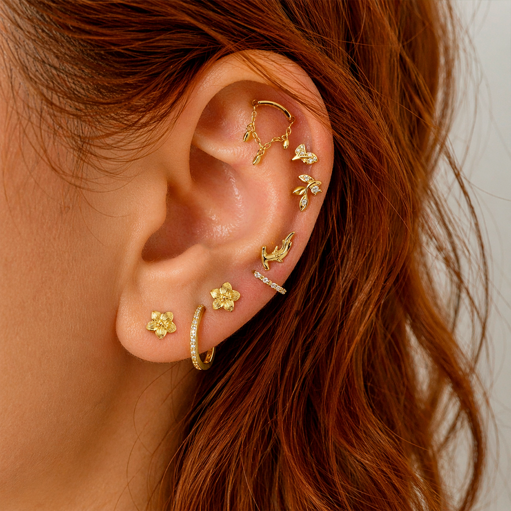 Pendiente Brina Drop Oro