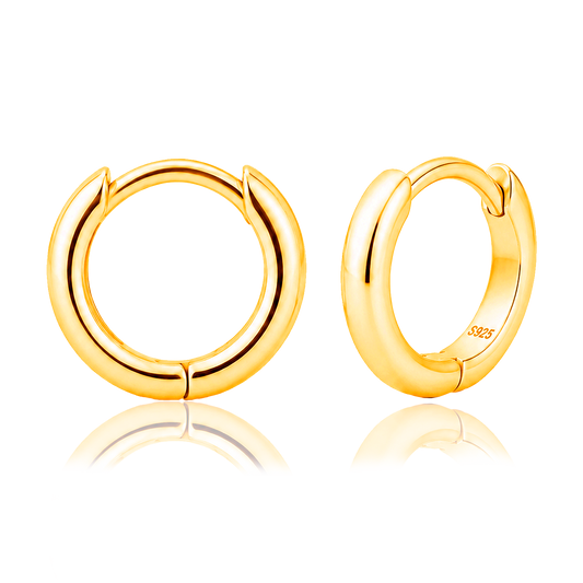 Orecchini minimalisti in oro - 7mm