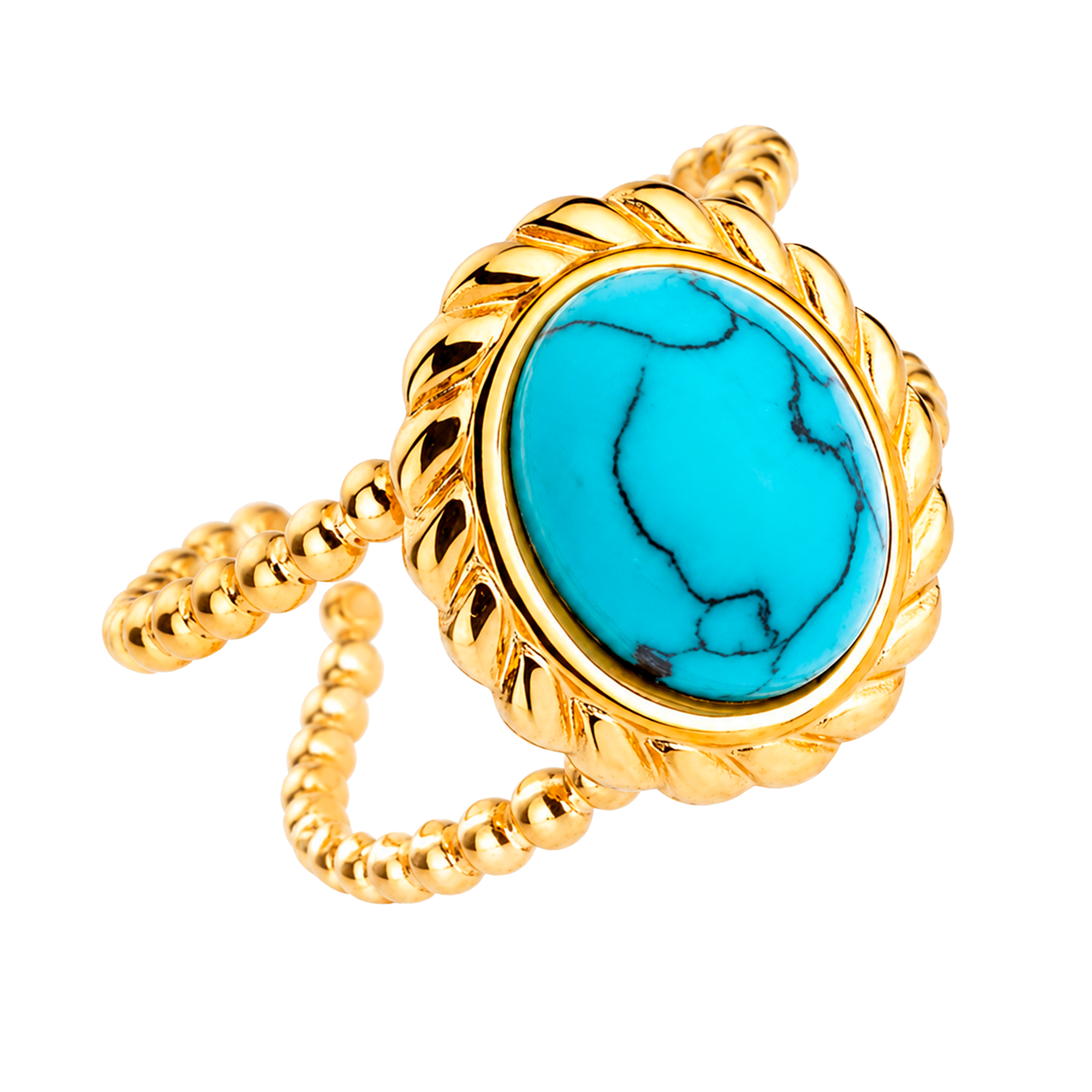 Anillo Turquesa Vintage Oro