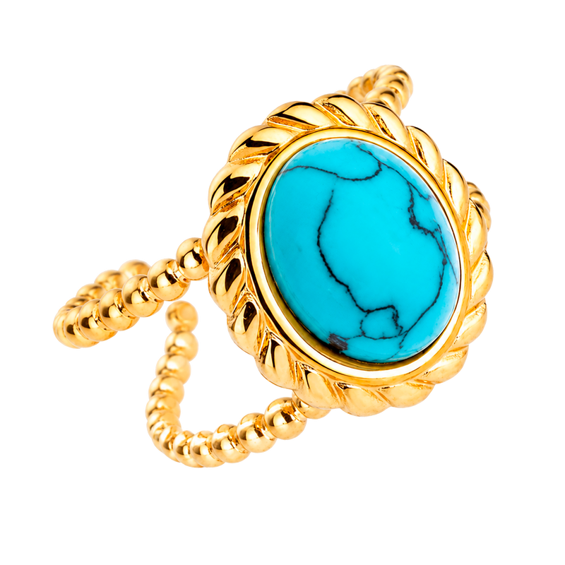 Anello Turchese Vintage Oro