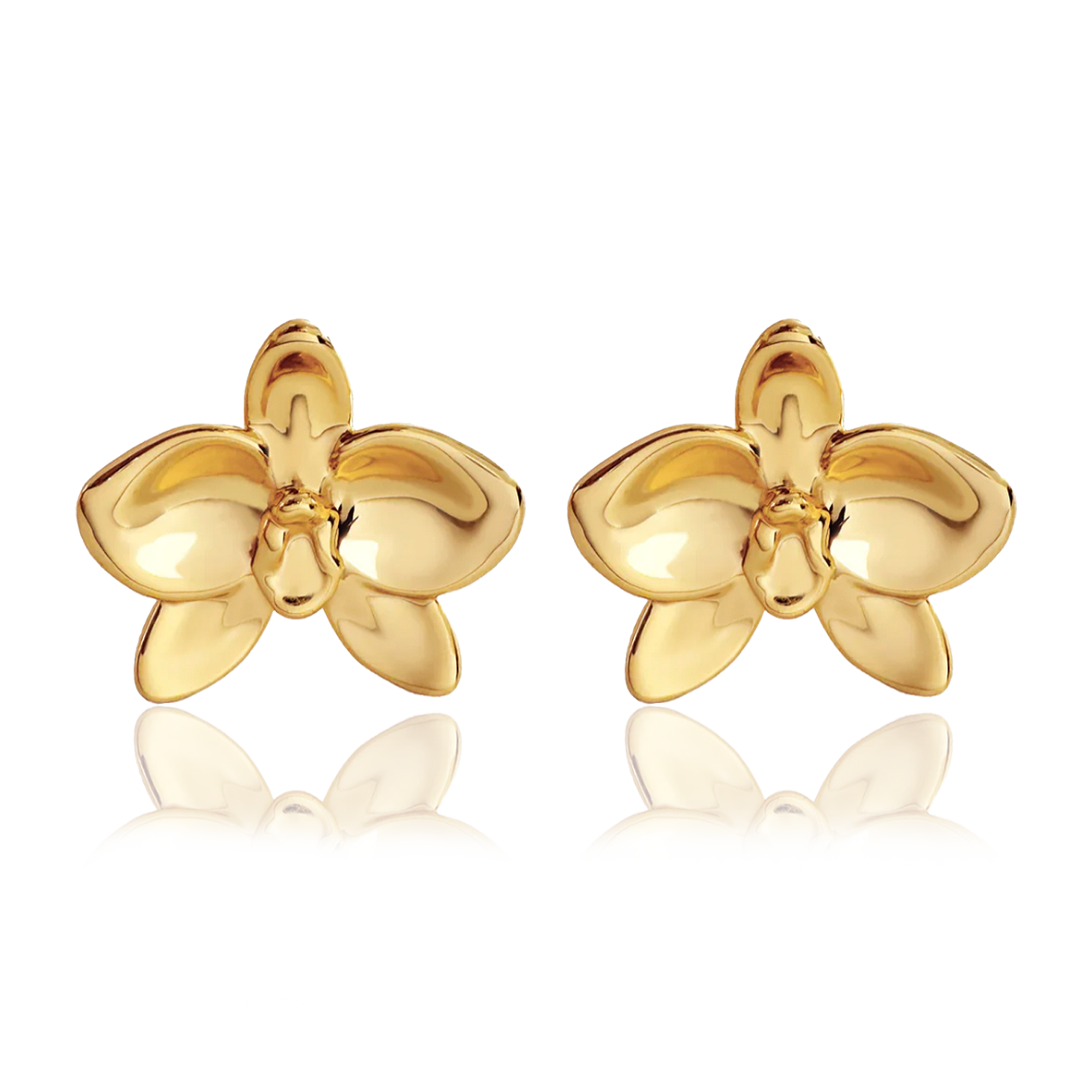 Pendientes Orquidea Oro