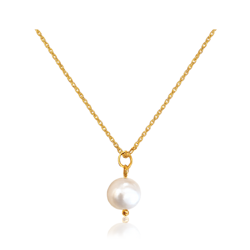 Collar Perla Natural Oro