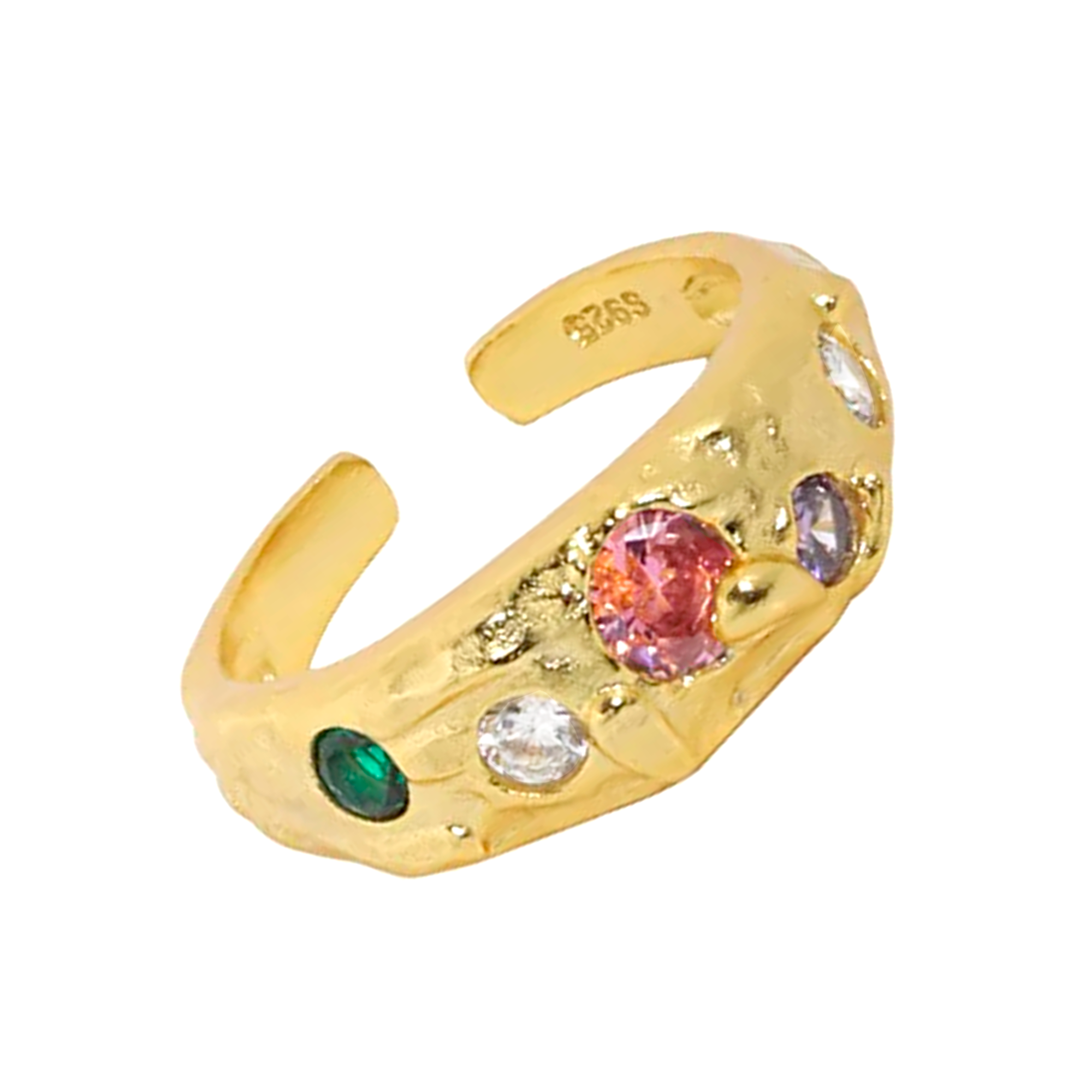 Anillo Veyra Pink Champagne Oro