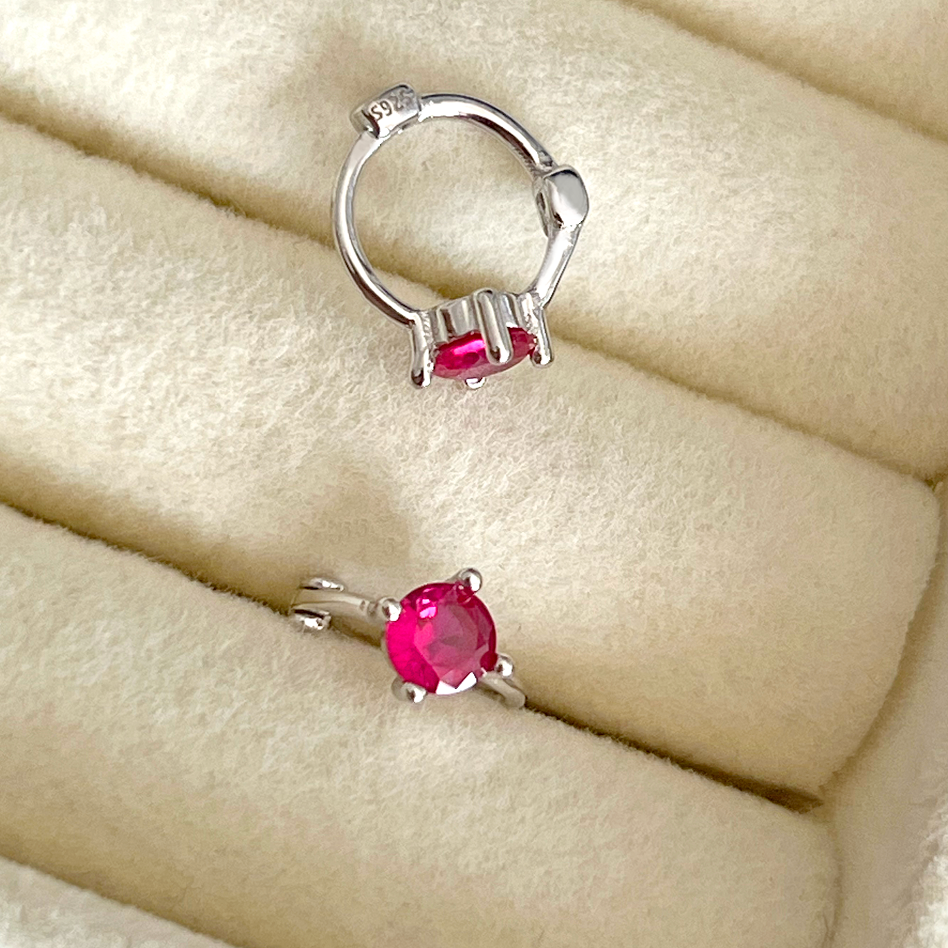 Aro Mini Sirka Rosa Plata