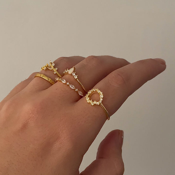 Anillo Leaves Oro
