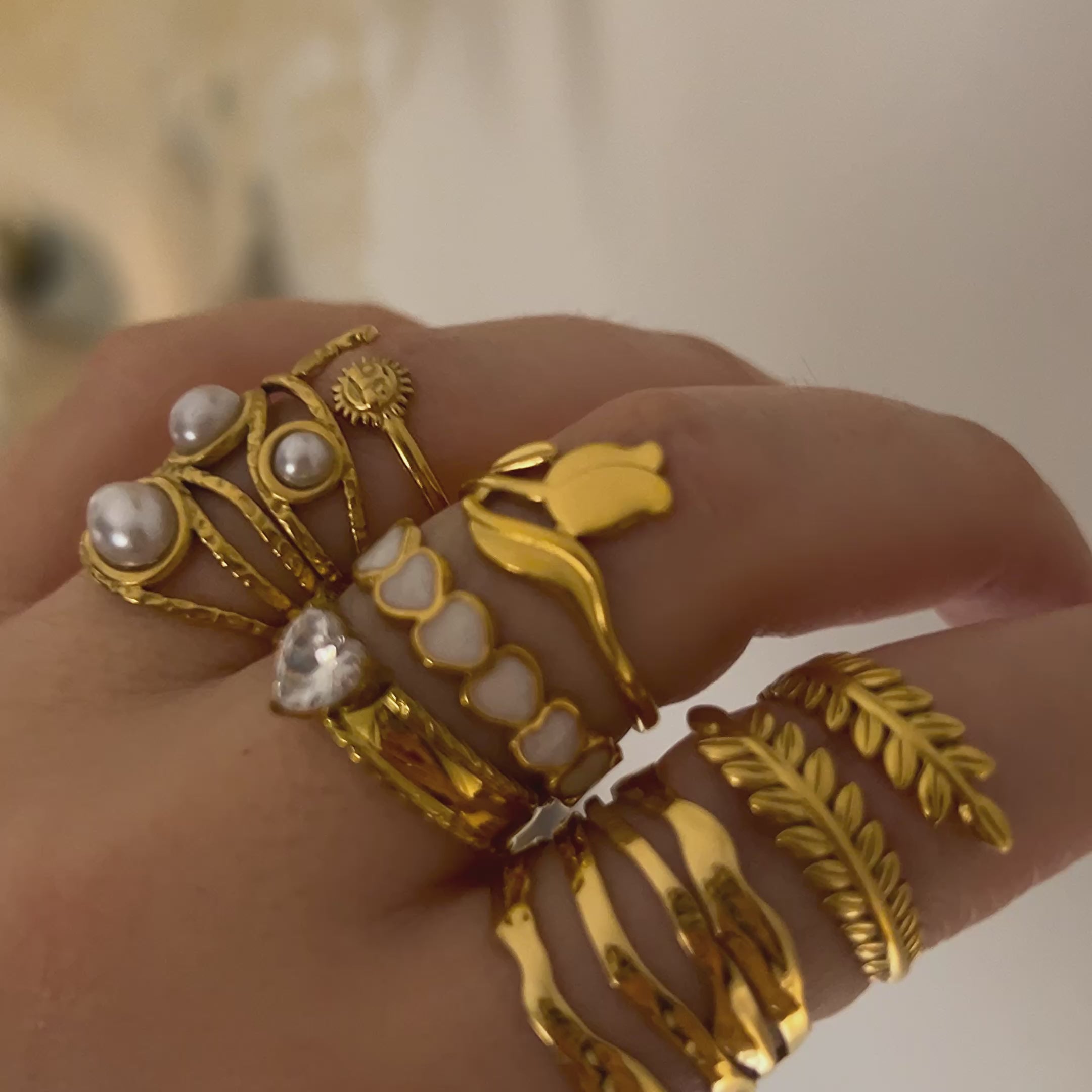 Anillo Hojas