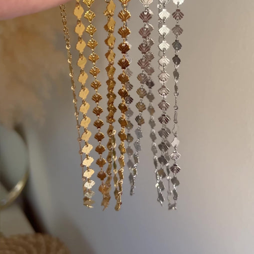 Choker Mini Shells Plata