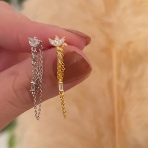 Pendientes Jasmine Plata