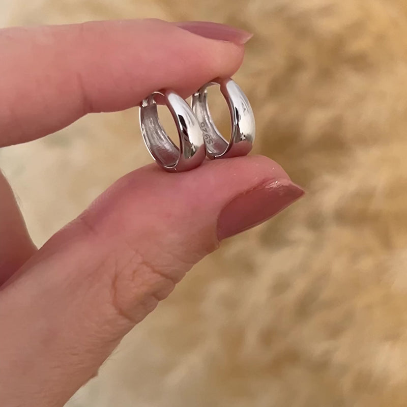 Aros Sahara Plata - 10mm o 6mm