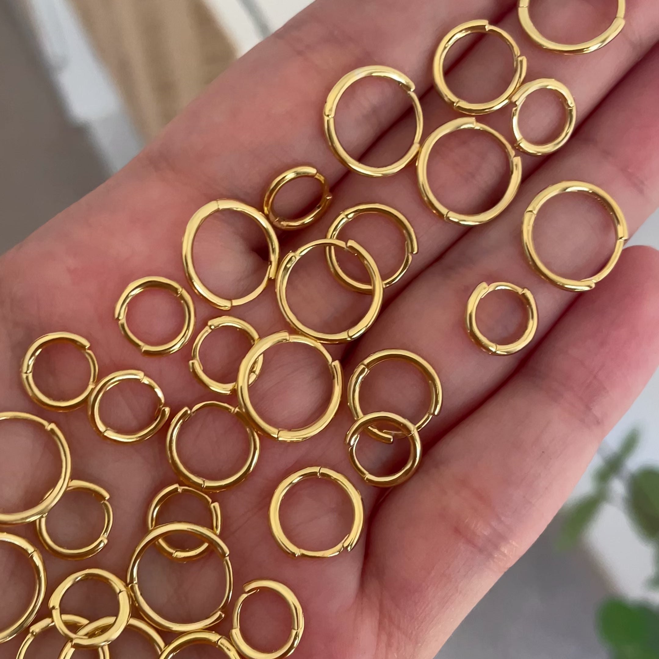 Aro Mini Liso Finito Oro - 10mm, 8mm o 6mm