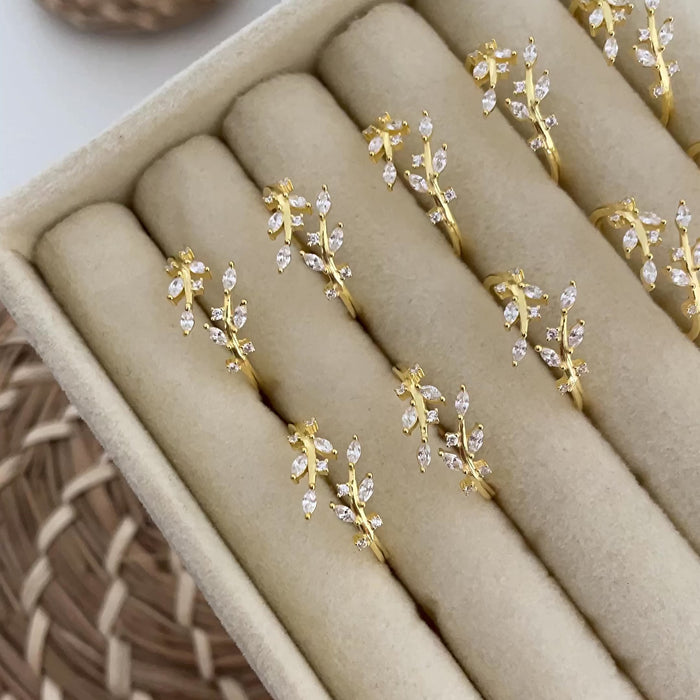 Anillo Leaves Oro