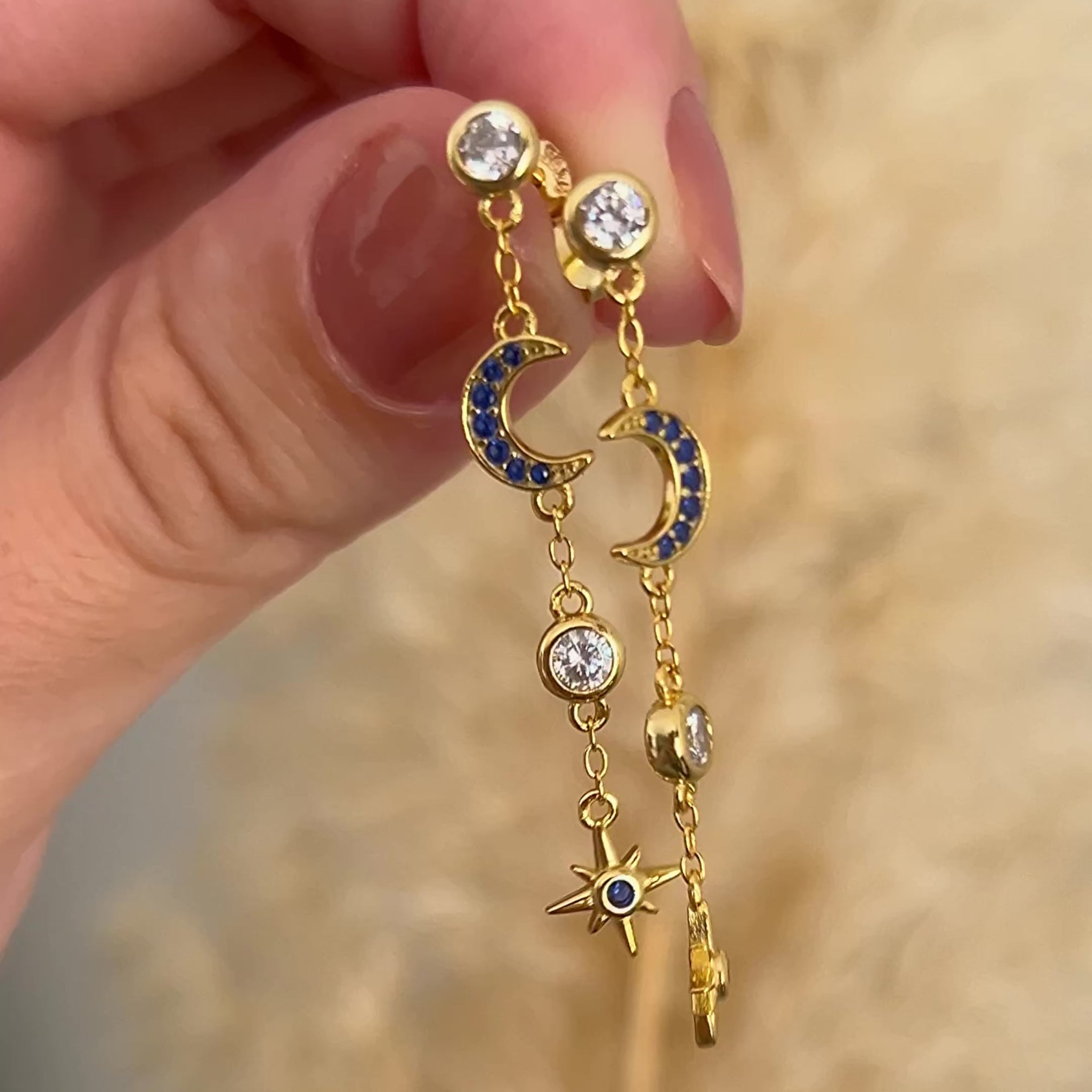 Pendientes Lunel Oro