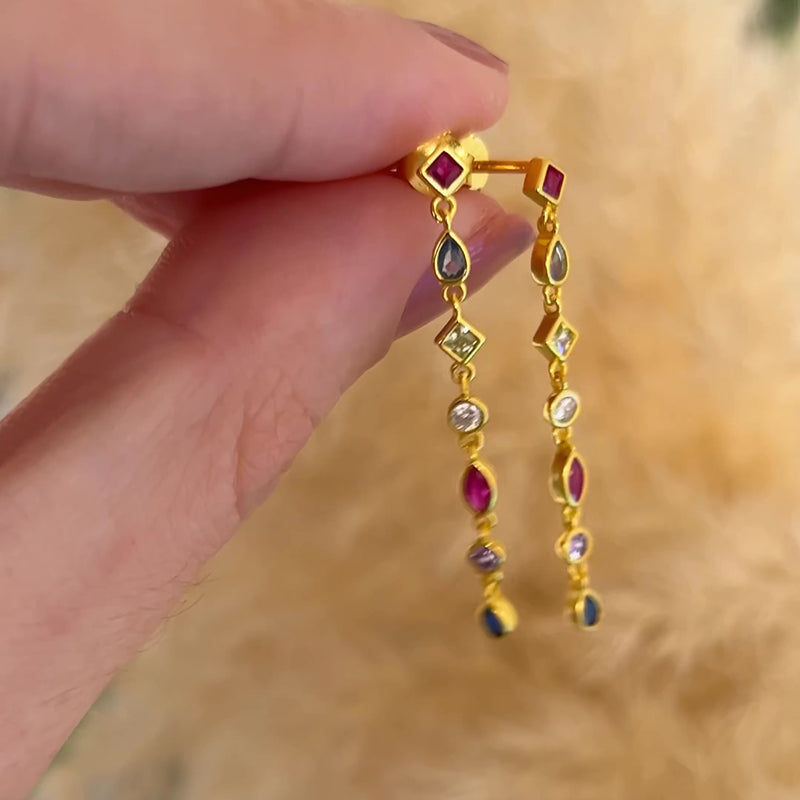 Pendientes Long Briseida Oro