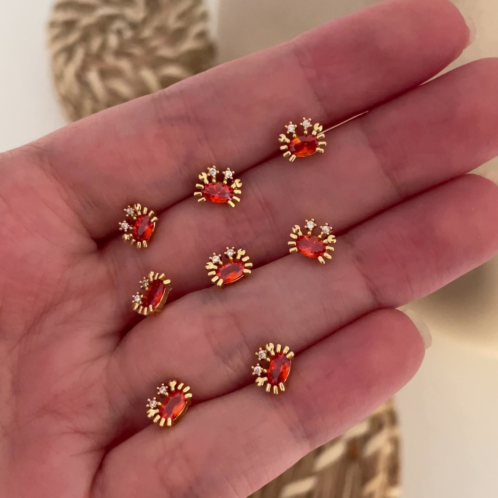 Pendiente Cangrejo Oro