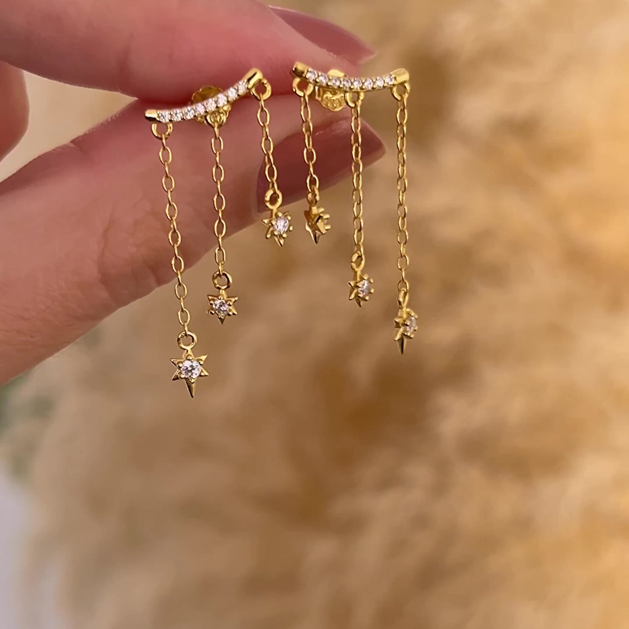Pendientes Astra Oro