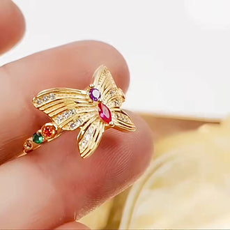 Anillo Flira Mariposa Oro