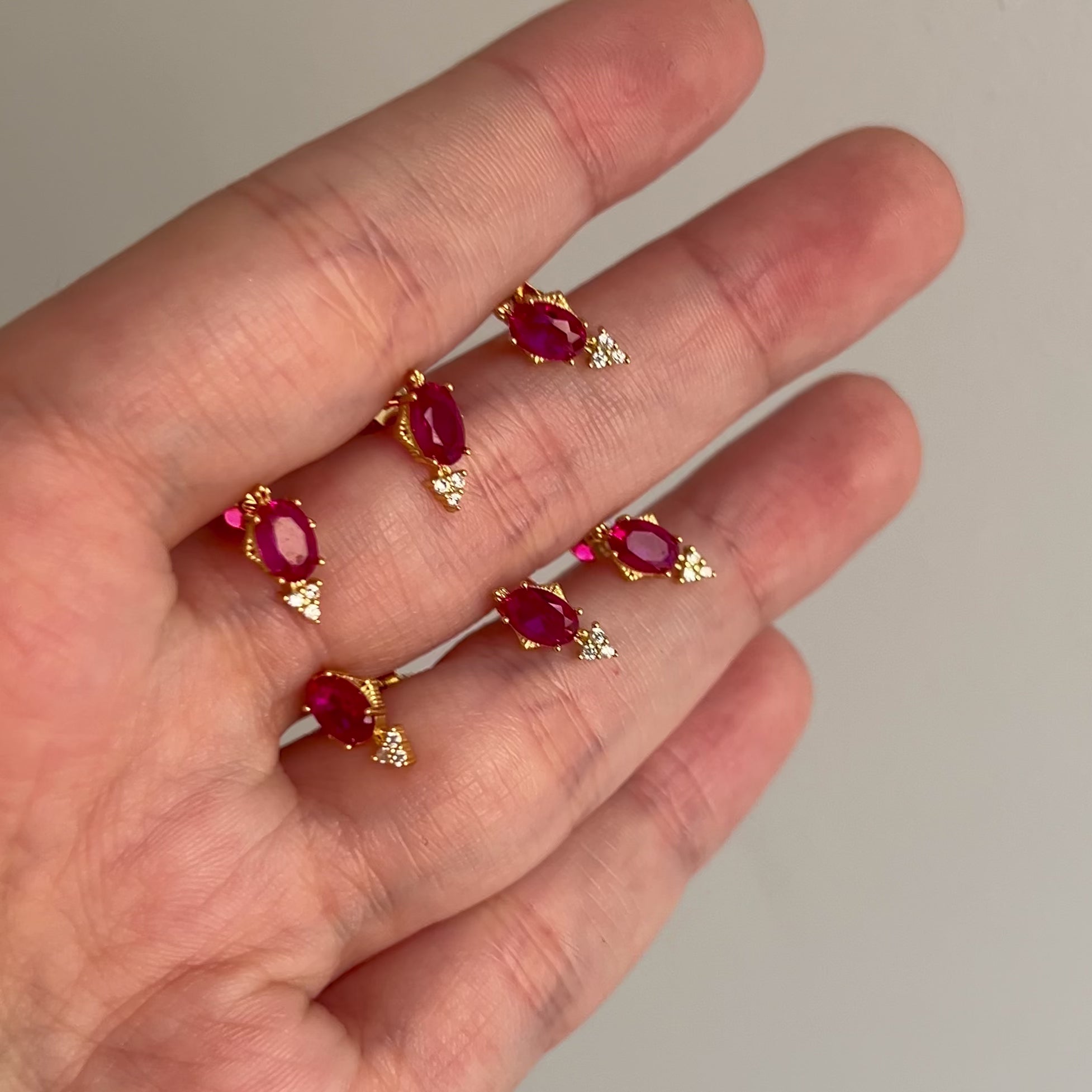 Pendientes Zhara Pink Oro