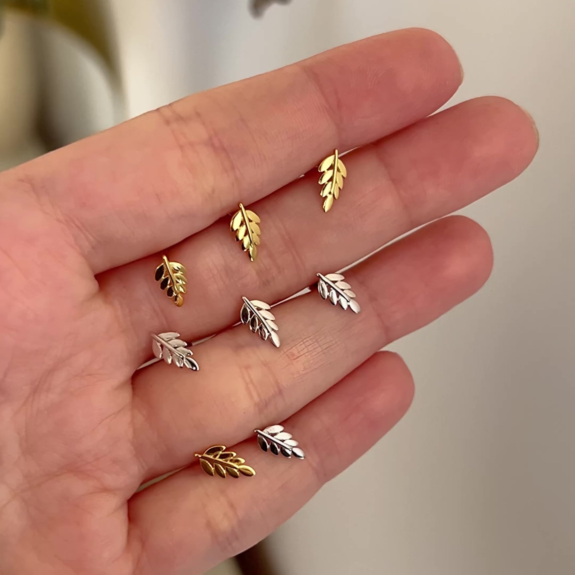 Pendiente Olivo Plata