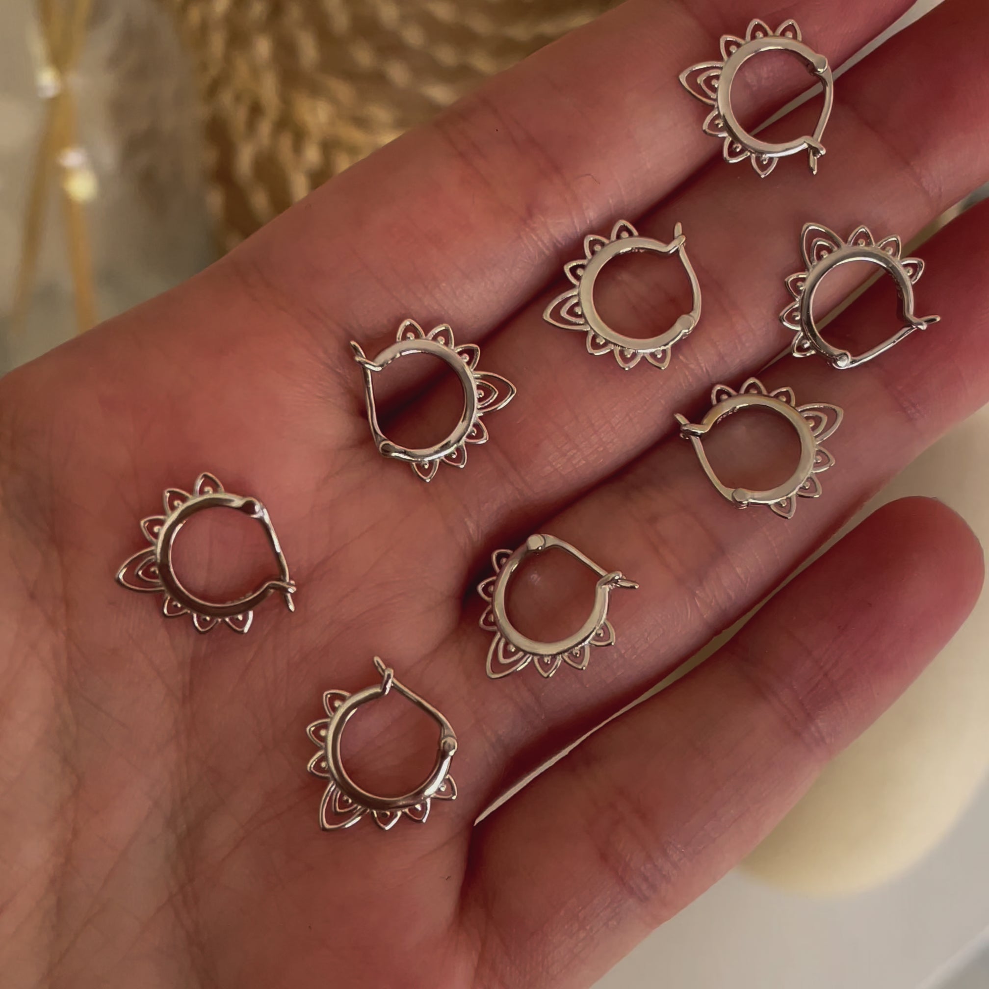 Aros Mini Mandala Plata