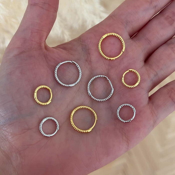 Aros Curly Plata - 13mm