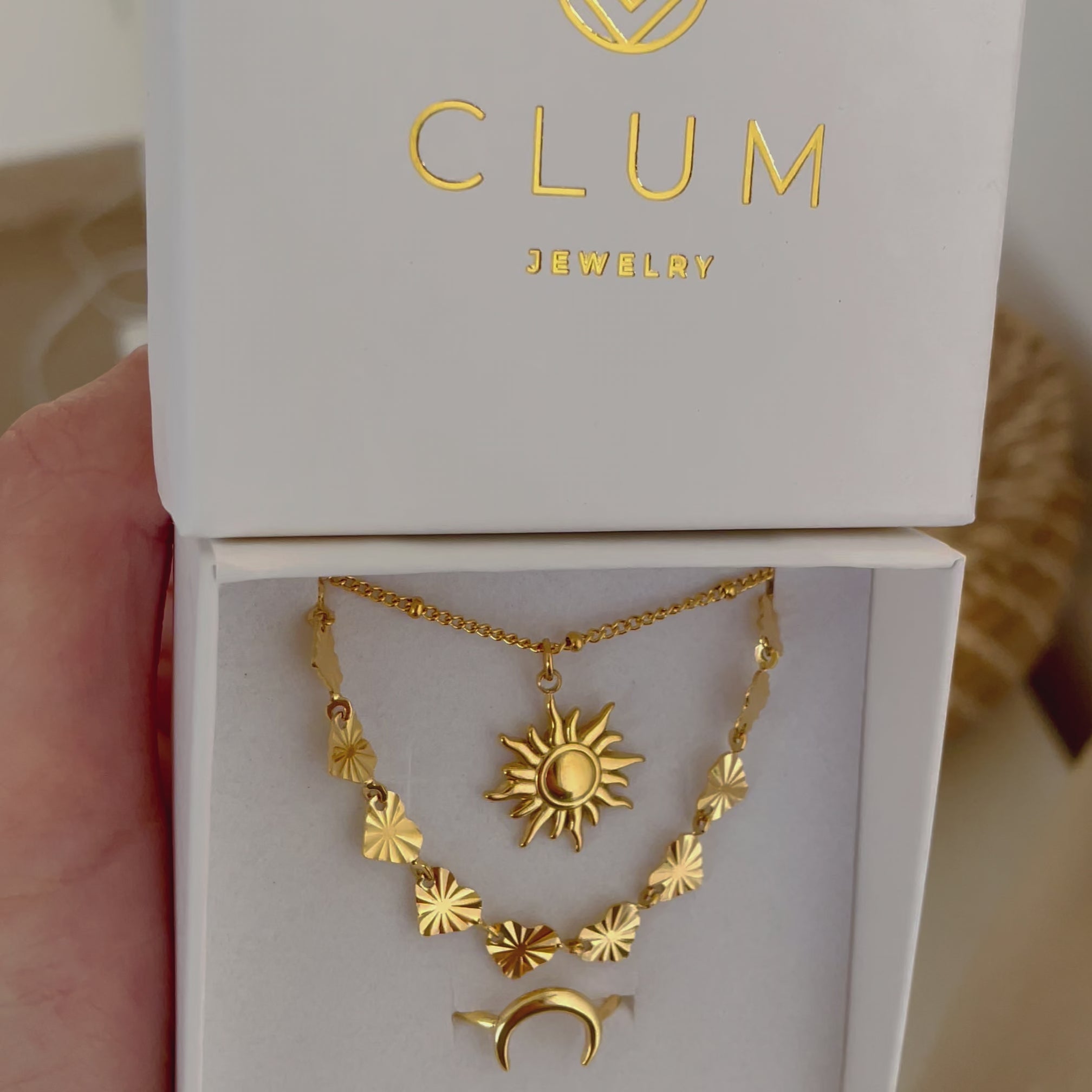 Collar Mini Sun Bolitas Oro