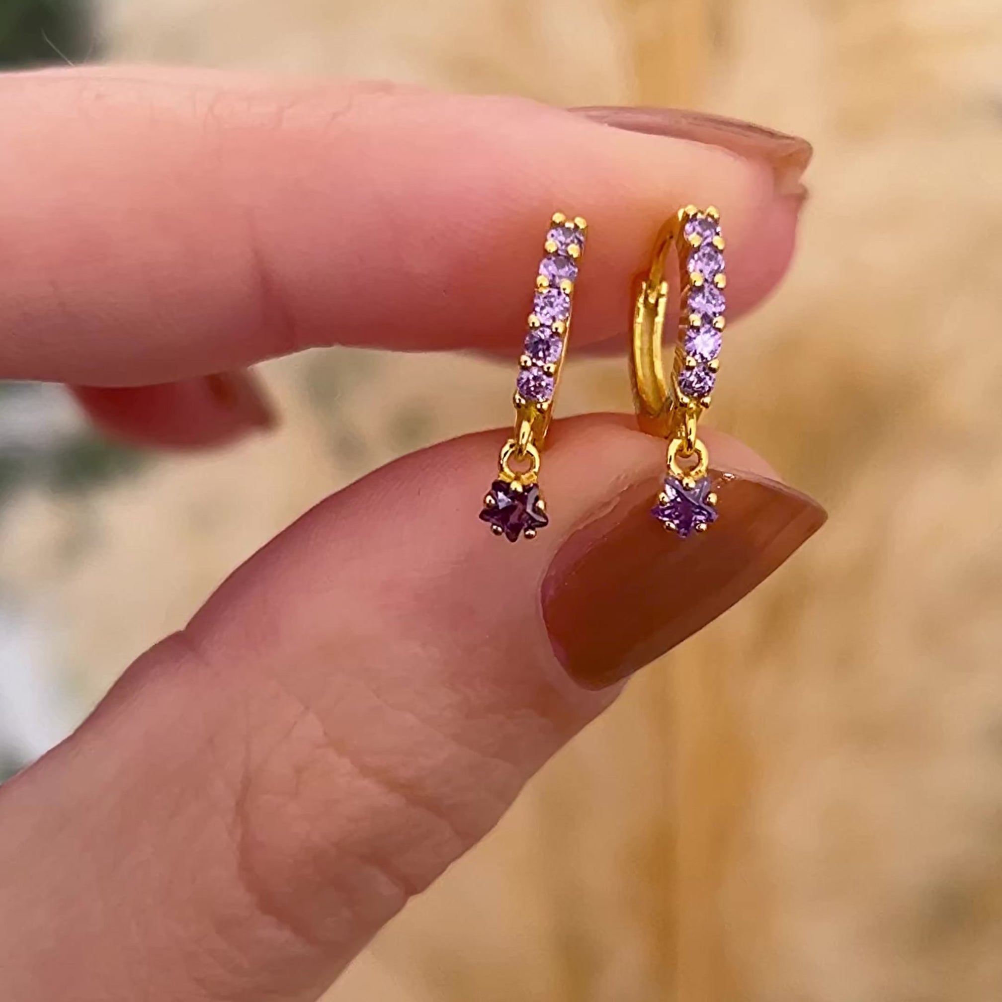 Aros Destiny Lila Oro