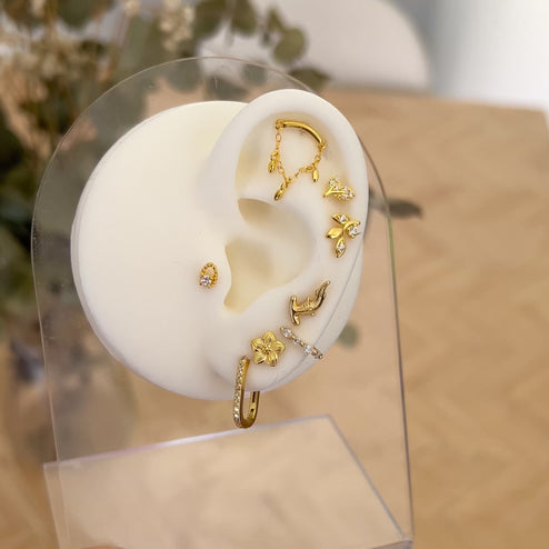 Pendiente Tiburón Martillo Oro