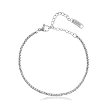 Pulsera Cadena Caja Plata