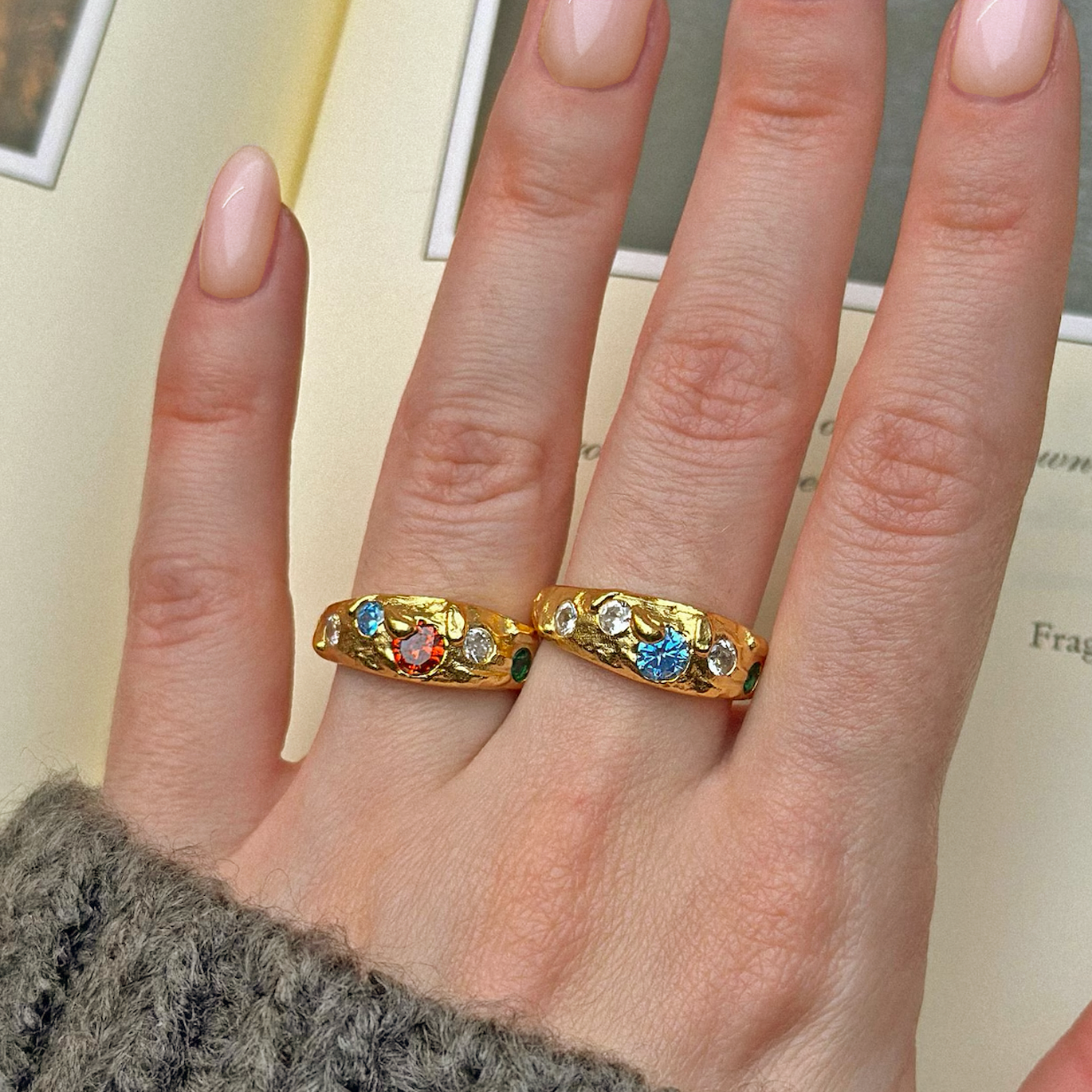 Anillo Veyra Blue Oro