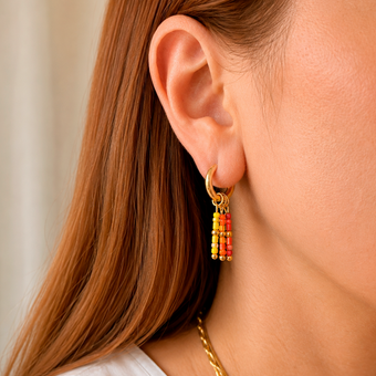 Aros Small Basic Arco Iris Charms Oro