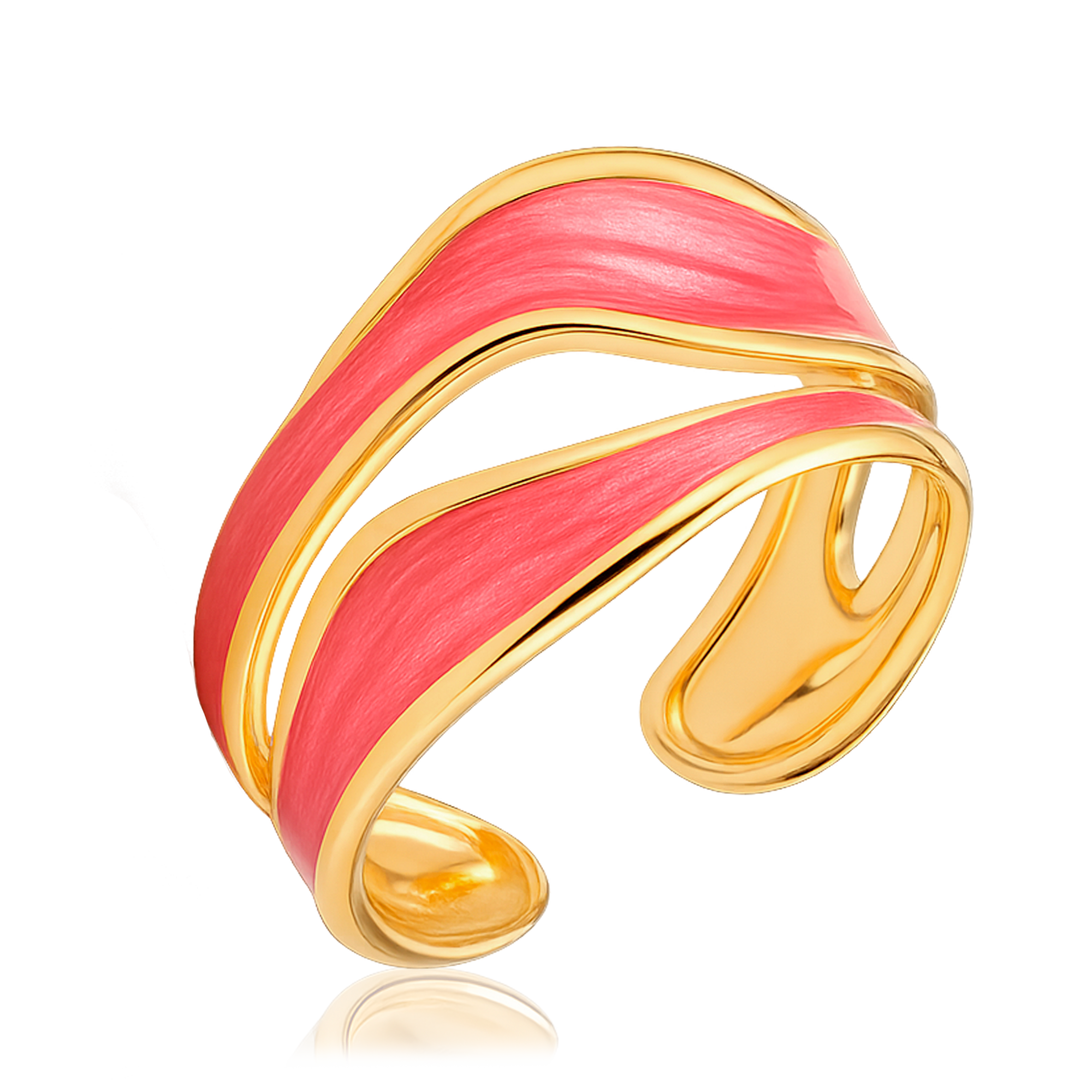 Anillo Pink Drip Oro