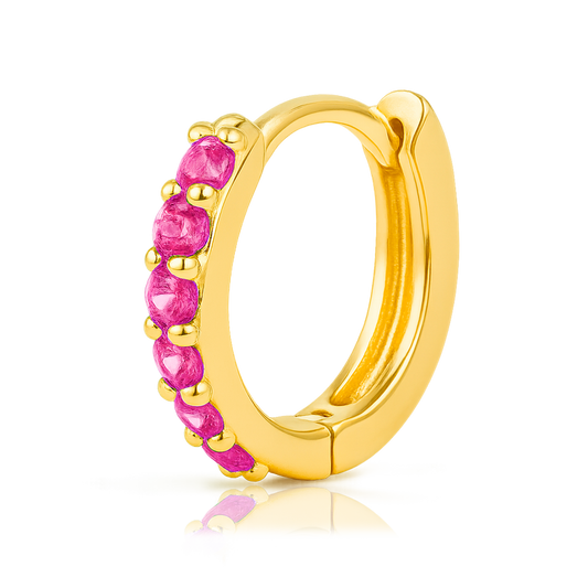 Aro Mini Rosa Oro - 7mm