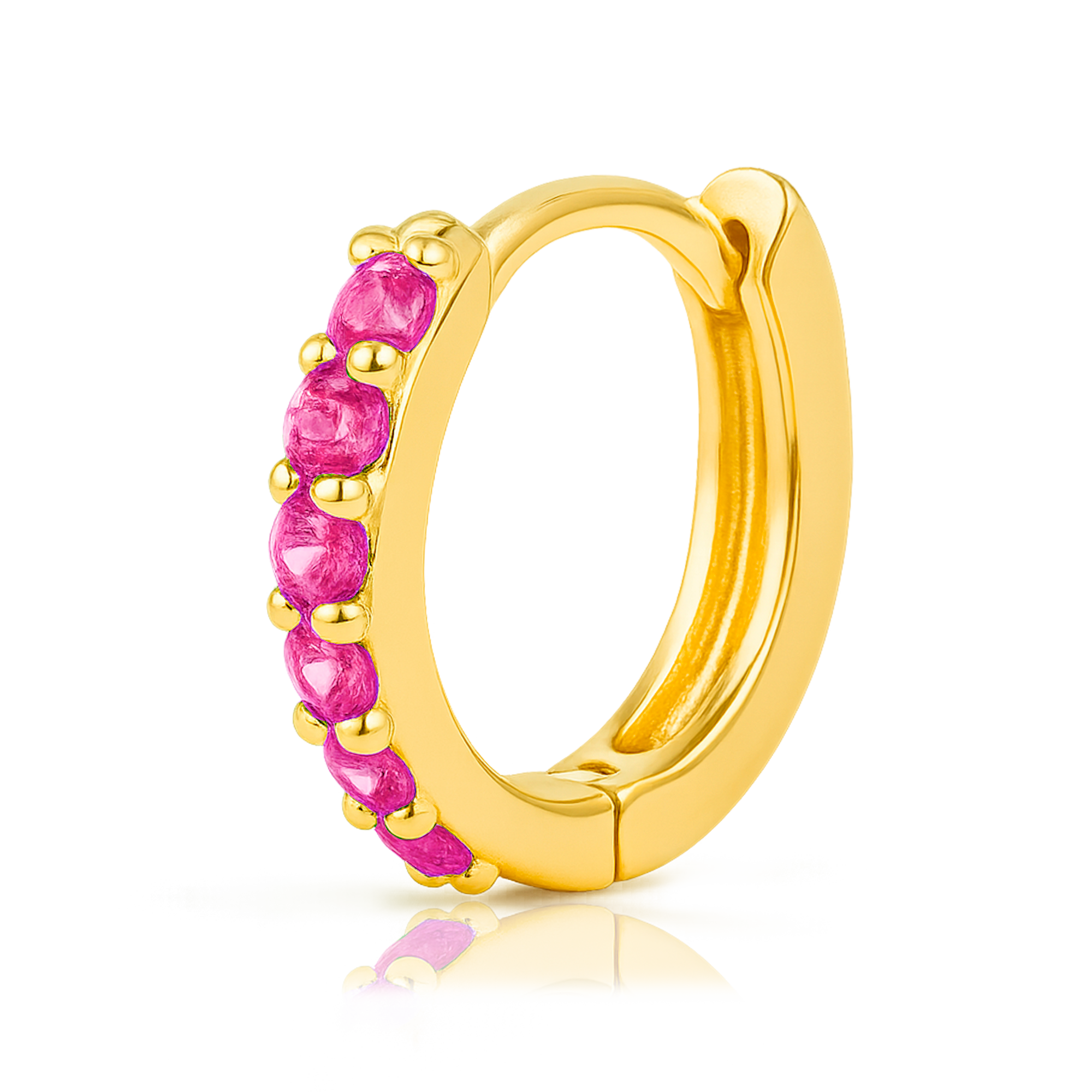 Aro Mini Rosa Oro - 7mm