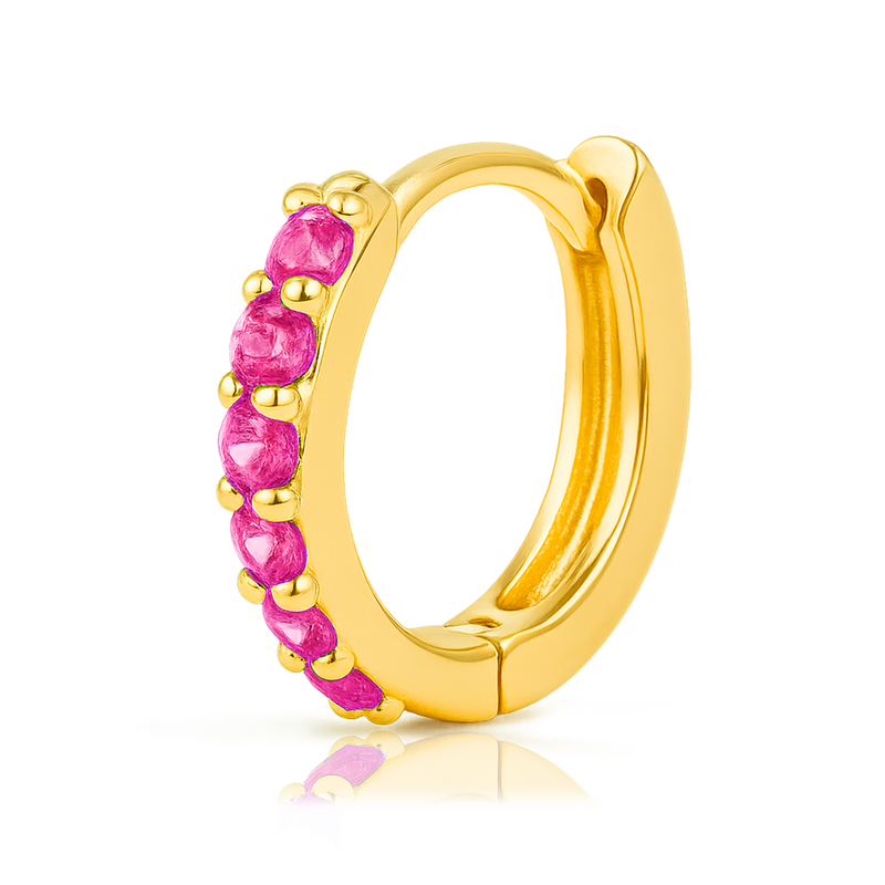 Aro Mini Rosa Oro - 7mm