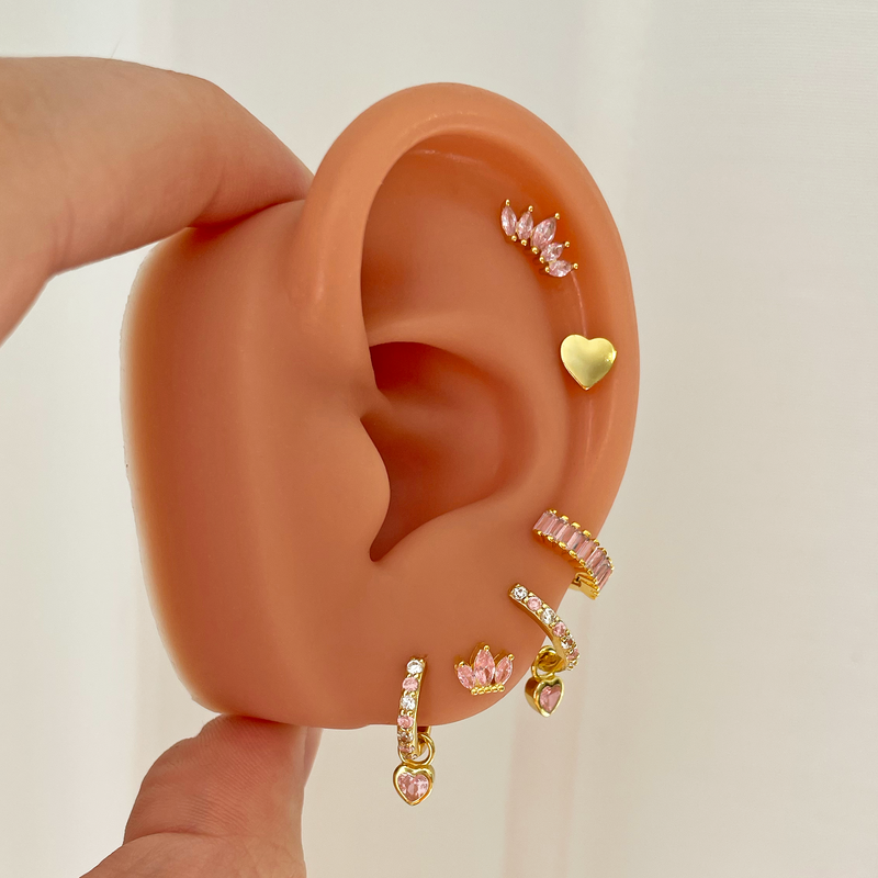 Orecchini Pop Love Oro Rosa Chiaro