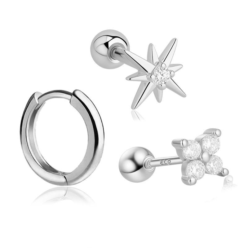 Set Minis Shiny Plata