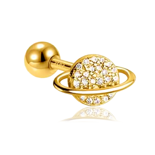 Pendiente Shiny Planet Oro