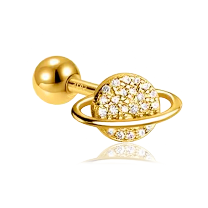 Pendiente Shiny Planet Oro