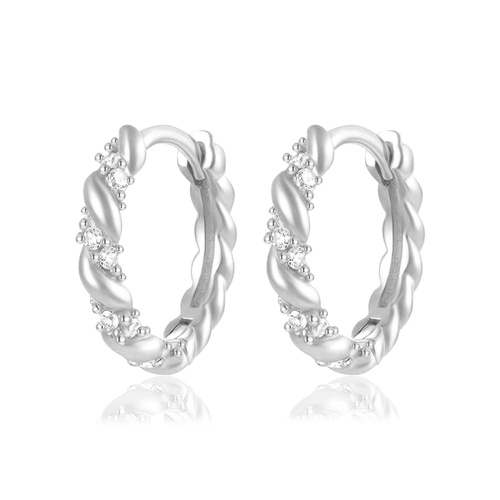Aros Shiny Rope Plata