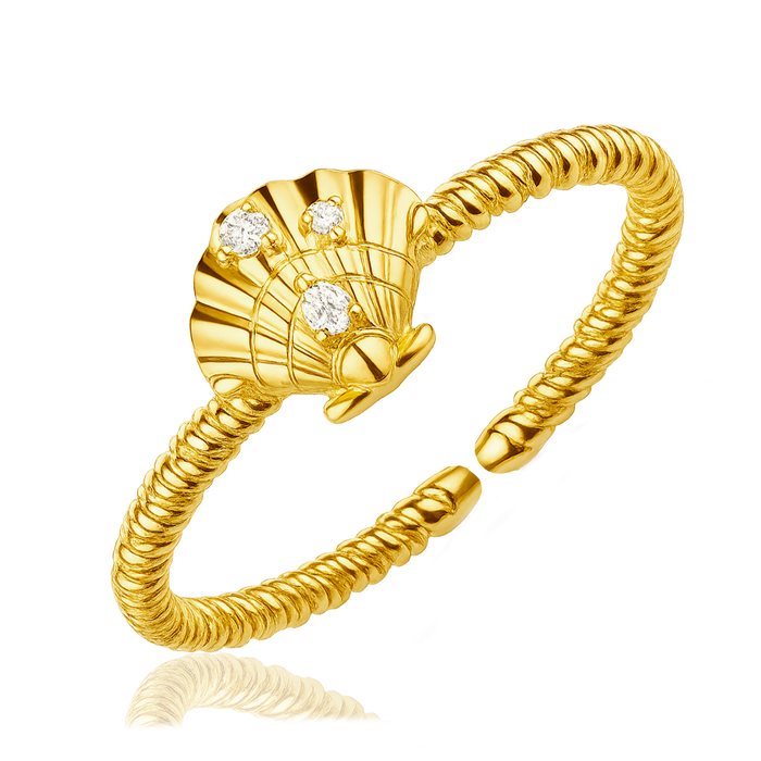 Anillo Shiny Shell Oro